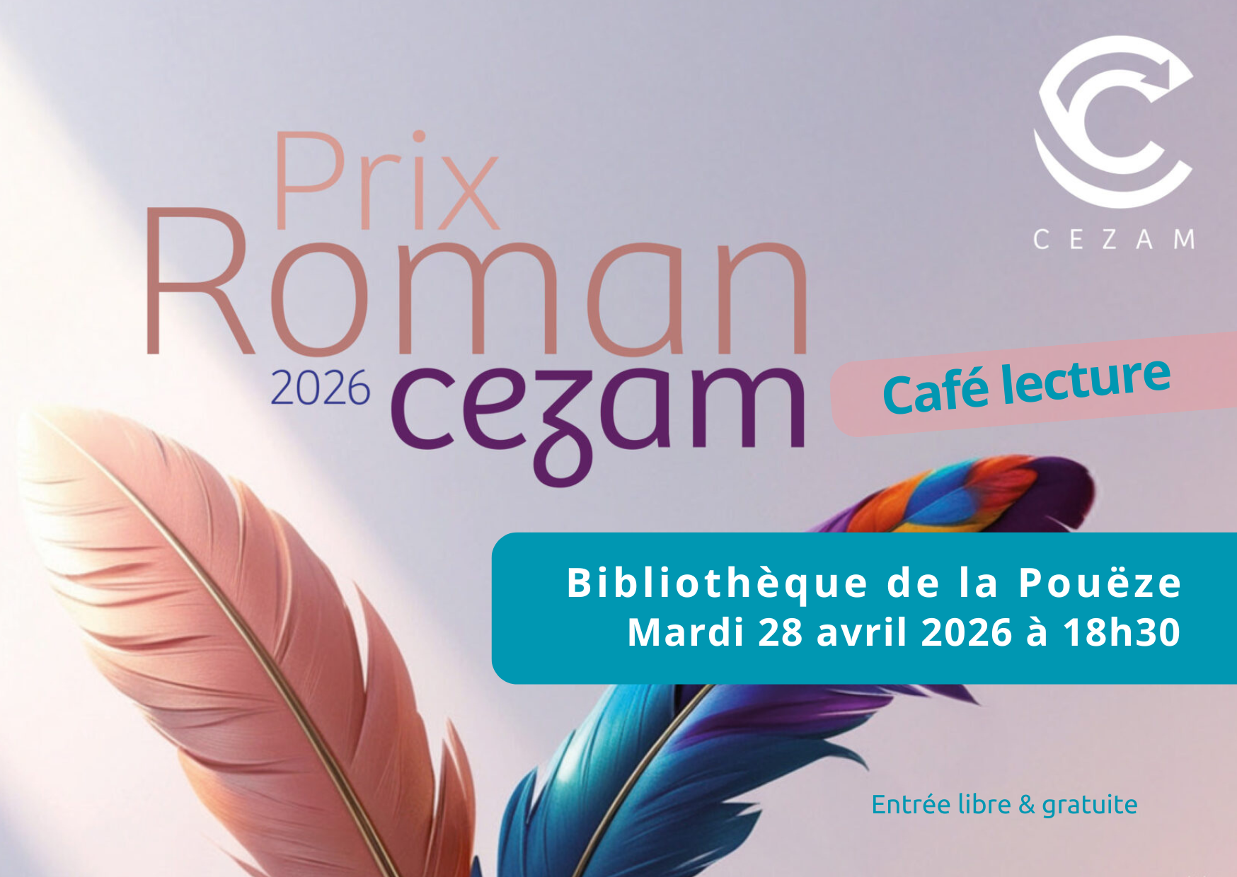 Prix roman CEZAM : café lecture à la Pouëze