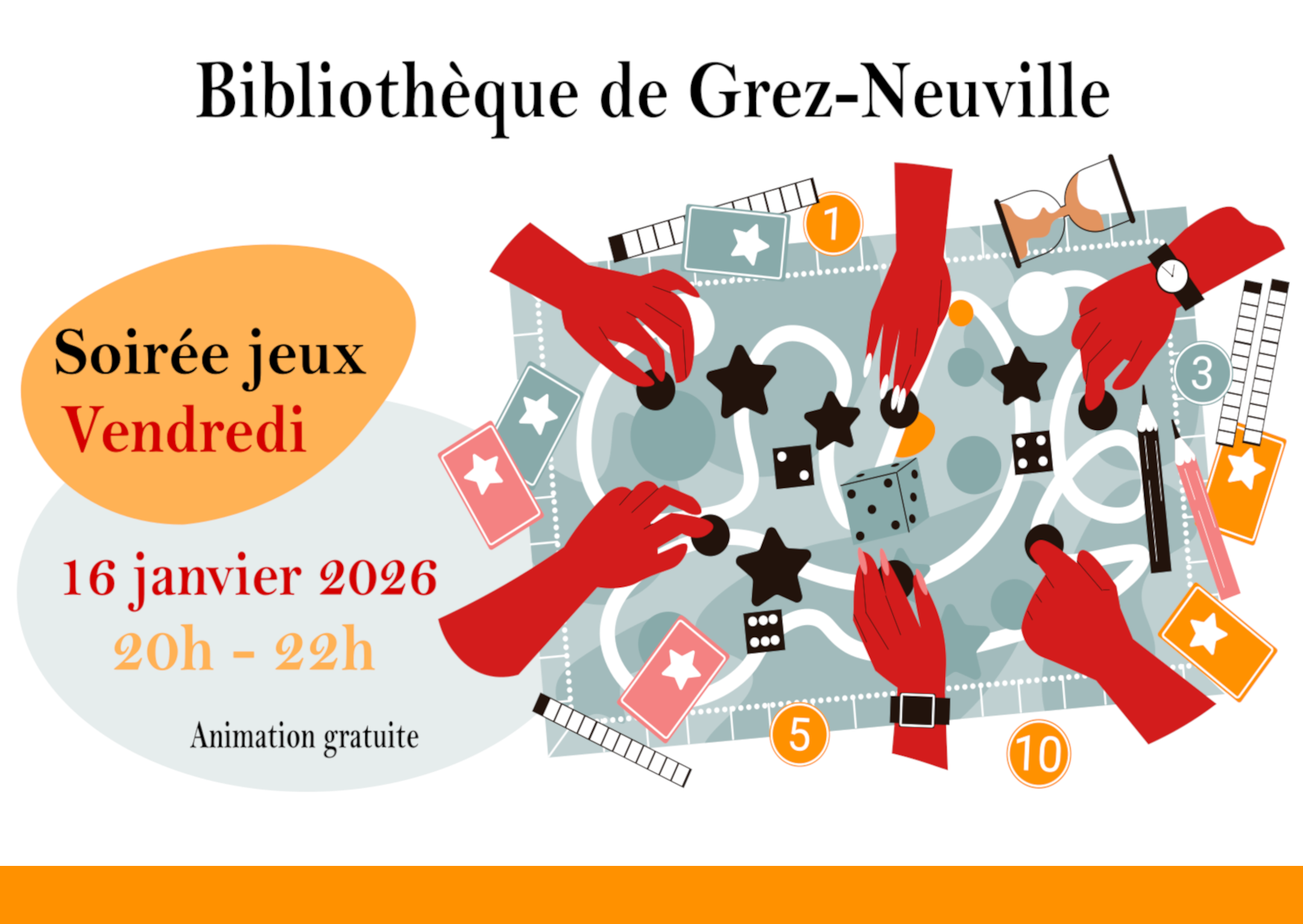 Soirée jeux 16 janvier 2026